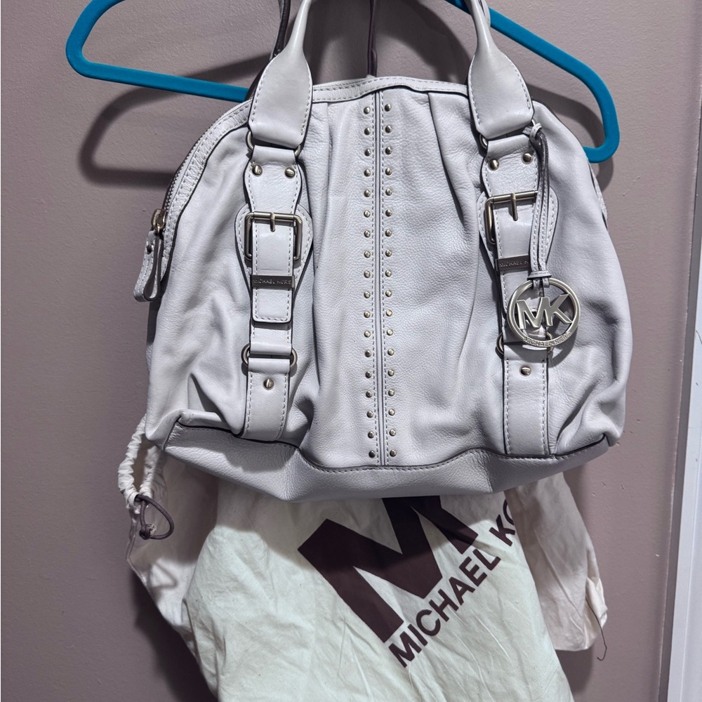 Michael Kors | Vintage | White Leather Studded Satchel